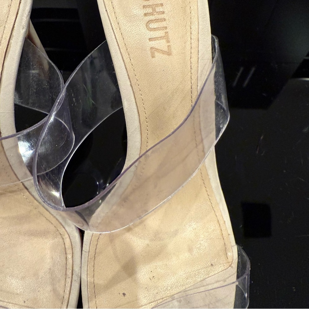 Schutz Ariella Sandal in Oyster | USED - Picture 8 of 13